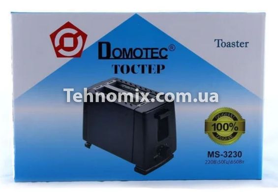 Тостер Domotec MS-3230 черный