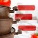 Набор посуды с гранитным покрытием Top Kitchen TК00100 Коричневый