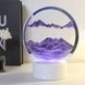 Лампа настольная Песочные горы 3D RGB ночник с USB Фиолетовый песок