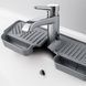 Килимок-бризковик на раковину з кишеньками для губки Drain pan Сірий