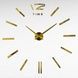 Часы настенные "Сделай сам" большие без цифр 3D DIY CLOCK Gold
