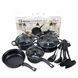 Набор посуды + кухонные принадлежности 13 предметов Cookware Set Черный