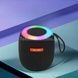 Колонка аккумуляторная Bluetooth с подсветкой SH 309 BT BLK/BLUE/SILVER Черная