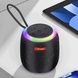Колонка аккумуляторная Bluetooth с подсветкой SH 309 BT BLK/BLUE/SILVER Черная