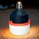 Кемпінгова лампа зі знімним акумулятором 18650 15Вт Type-C LED Emergency Bulb BL566 Біла з чорним