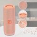 Bluetooth-колонка акумуляторна 1200mAh 66x68x171, 5мм TiG TG365 Рожева