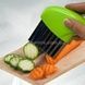 Слайсер из нержавеющий стали для продуктов Зеленый