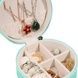 Скринька для зберігання та транспортування ювелірних виробів Jewelry box XL-1338 Бірюзова