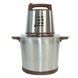 Електричний подрібнювач з металевою чашею Hoffmans 12L 4800W HM-8878 Коричневий