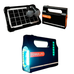 Портативная солнечная автономная система Yobolife LM3607 2 лампы