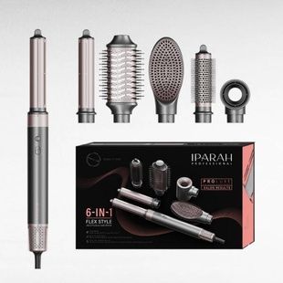 Фен-стайлер 6в1 6 насадок, 3 режима, 4 режима температуры, 110000 RPM, 1400W IPARAH P-500G Серый