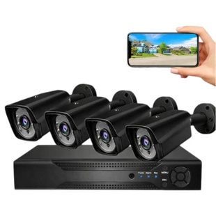 Система видеонаблюдения на 4камеры AHD-KIT 4CH YL-806B Черный