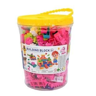 Конструктор детский в круглом боксе 330 деталей Building Block