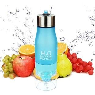 Бутылка соковыжималка H2O голубая