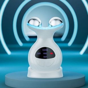 Масажер підтяжки шкіри обличчя, шиї та області декольте XL-1602 Білий