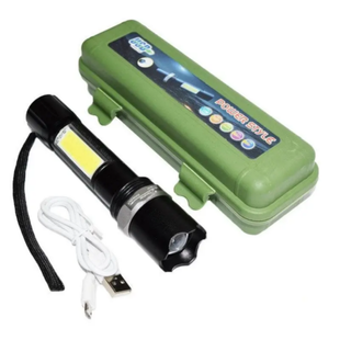 Фонарик карманный мощный + лампа BL 9626 COB 5391 зарядка от usb micro charge аккумуляторный