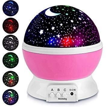 Нічник в формі кулі NEW Projection Lamp Star Master Рожевий
