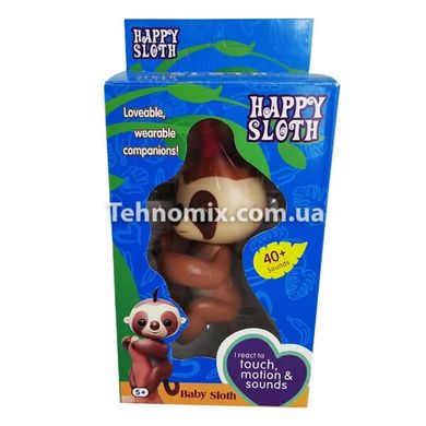 Інтерактивна мавпочка Happy Sloth Коричнева