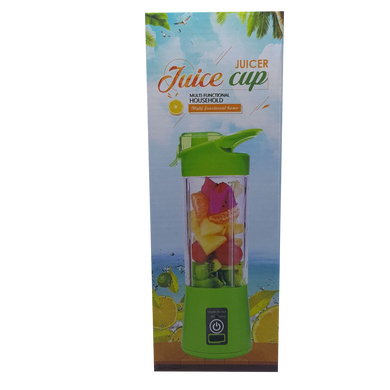 Блендер Smart Juice Cup Fruits USB Рожевий 2 ножі