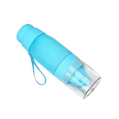 Бутылка соковыжималка H2O голубая