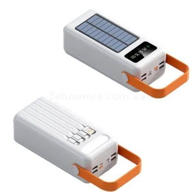 Power bank з ремінцем та ліхтарем 50000mAh YM-635CX Білий