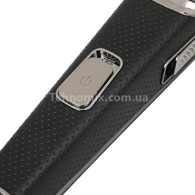 Професійна машинка для стрижки волосся VGR V-022 USB з 3 насадками Чорний із сірим
