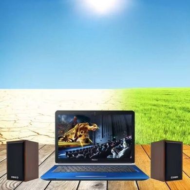 Колонки компьютерные 5Вт USB V11 Коричневые