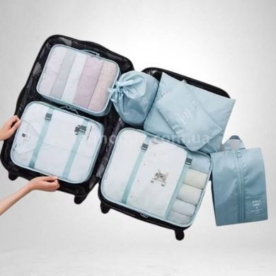 Набір органайзерів для зберігання речей дорожній Travel storage bag XL-940 Блакитний