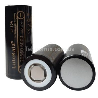 Акумулятор високострумовий 26650 5000mAh LiitoKala Lii-50A