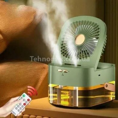 Вентилятор маленький настольный USB Small fan Зеленый