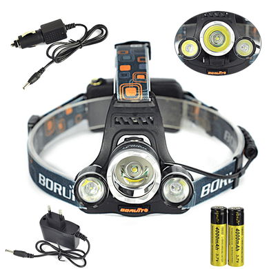 Мощный налобный LED фонарь BL 3000 T6