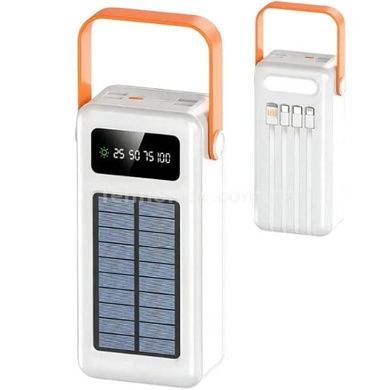 Power bank з ремінцем та ліхтарем 50000mAh YM-635CX Білий