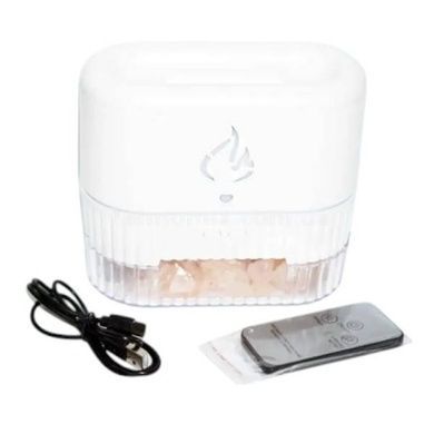 Зволожувач повітря з соляним камінням та підсвічуванням Aroma Diffuser UV-3/FT-1933 Білий