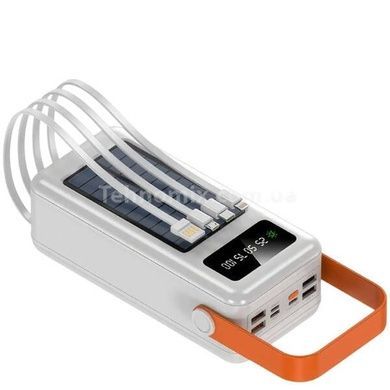 Power bank з ремінцем та ліхтарем 50000mAh YM-635CX Білий