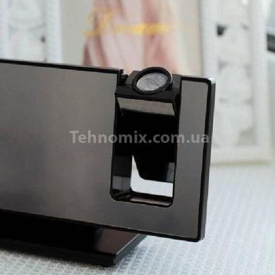 Часы электронные LED DS 3618 LP с проектором времени Черные с белой подсветкой