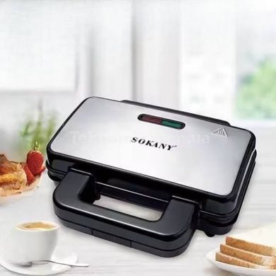 Мультимейкер 3в1 з антипригарним покриттям 1000 Вт Sokany SK-BBQ-835