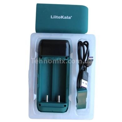 Зарядний пристрій + POWER BANK на 2 акумулятори 18650/21700 з функцією швидкого заряджання LiitoKala Lii-MP2