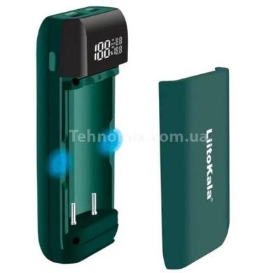 Зарядний пристрій + POWER BANK на 2 акумулятори 18650/21700 з функцією швидкого заряджання LiitoKala Lii-MP2