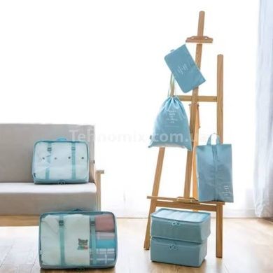 Набір органайзерів для зберігання речей дорожній Travel storage bag XL-940 Блакитний