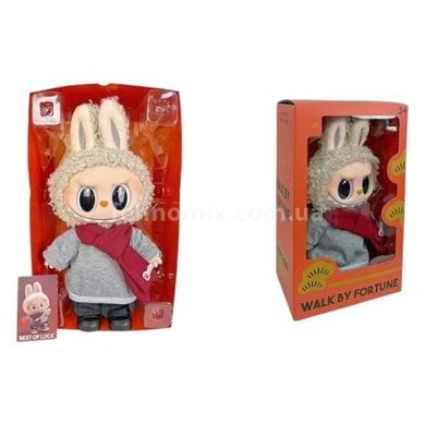 Игрушка Лабубу с подсветкой, звуками и движениями в сменной одежде h-40см LBB 040-7