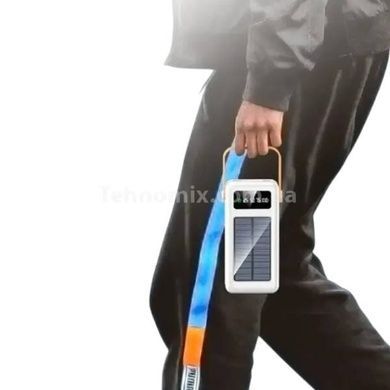 Power bank з ремінцем та ліхтарем 50000mAh YM-635CX Білий