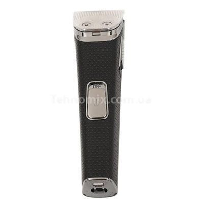 Професійна машинка для стрижки волосся VGR V-022 USB з 3 насадками Чорний із сірим