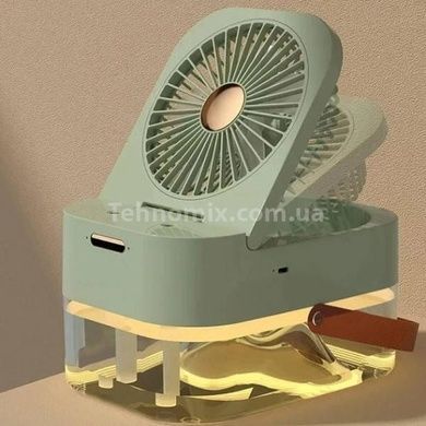 Вентилятор маленький настольный USB Small fan Зеленый