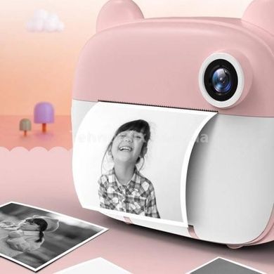 Детский фотоаппарат моментальной печати DIY Instant Digital Camera Розовый