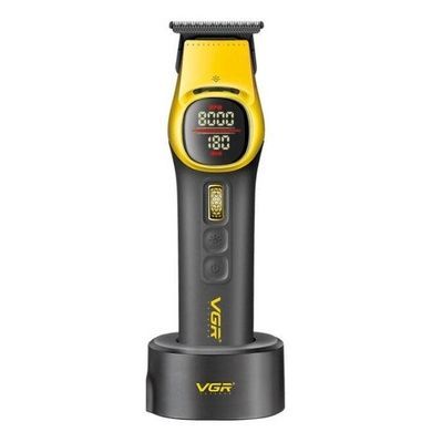 Триммер с LED-дисплеем и 4 сменными насадками VGR V-885T GOLD Черный с золотым