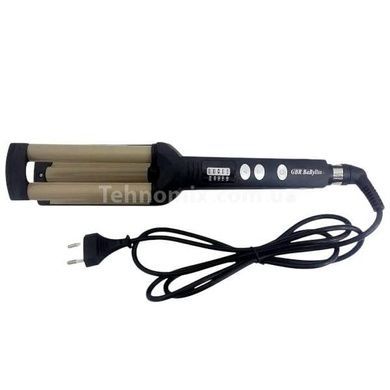 Плойка тройная BaBy DT-2021 Черная с золотым