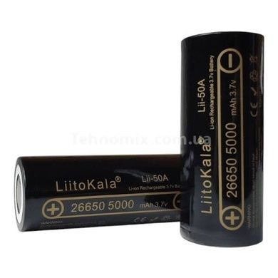 Акумулятор високострумовий 26650 5000mAh LiitoKala Lii-50A