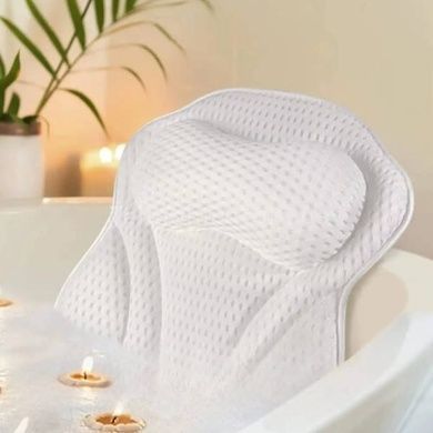 Подушка для принятия ванн с присоской Bathtub pillow 106 Белая
