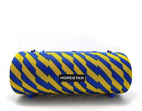 Портативная Bluetooth колонка Hopestar H39 с влагозащитой Синяя с желтым