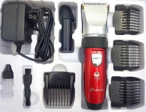 Машинка для стрижки волосся Gemei GM-6001 Червона